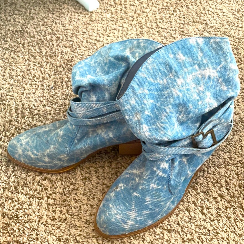 Jean inspired cowboy boots